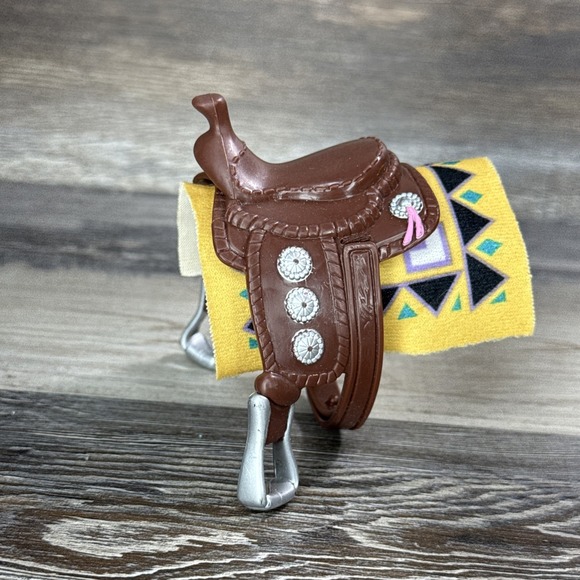 Fisher-Price Other - Fisher Price Loving Family Aspen Gold Western Horse Saddle, Blanket